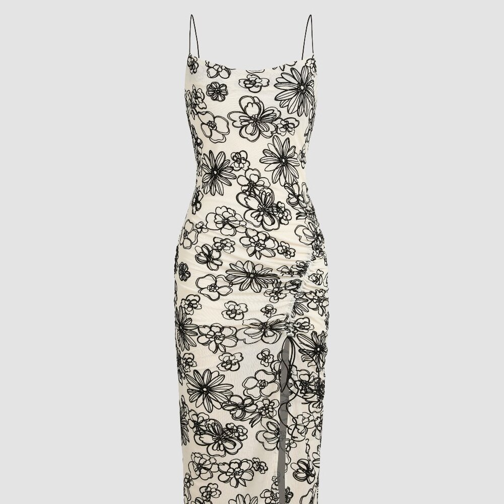 NWT Cider Floral Slit Cami Dress